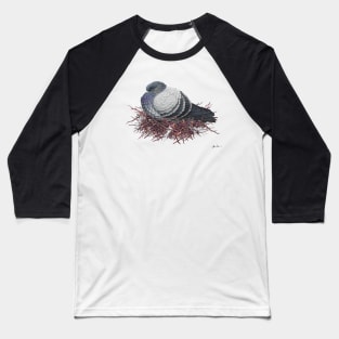 Rock Pigeon Lg Baseball T-Shirt